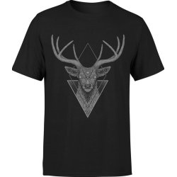  Koszulka męska Jeleń dla myśliwego z jeleniem rogami