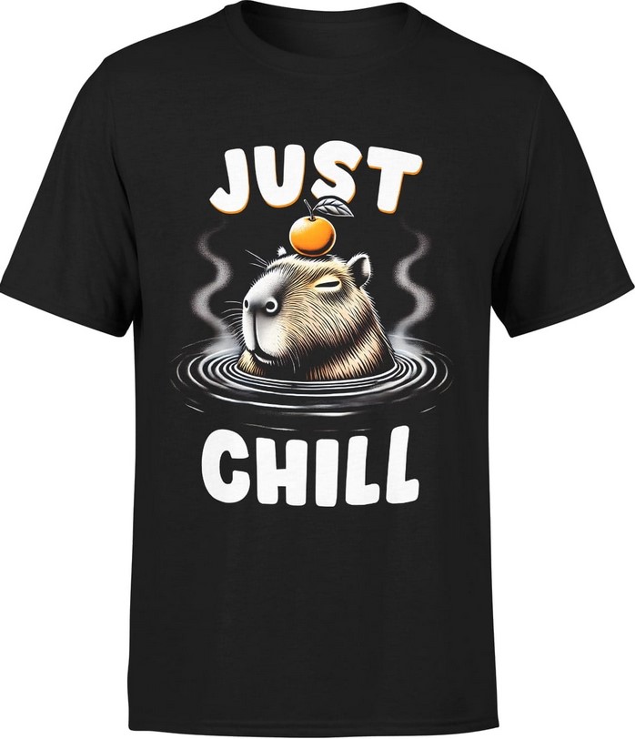 Koszulka męska Kapibara Just Chill