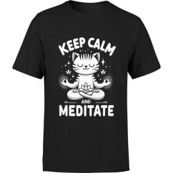  Koszulka męska Keep calm and meditate joga medytacja yoga