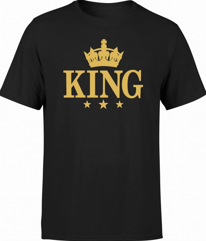 Koszulka męska King korona złota