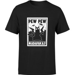  Koszulka męska Kot pew pew Madafaka