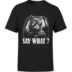  Koszulka męska Kot Say What? Z Kotem