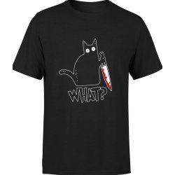  Koszulka męska Kot z kotem what?