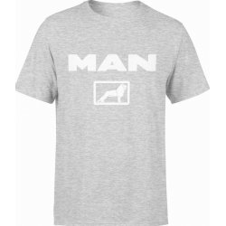  Koszulka męska MAN - prezent dla kierowcy tira szara