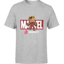  Koszulka męska Marvel Groot szara