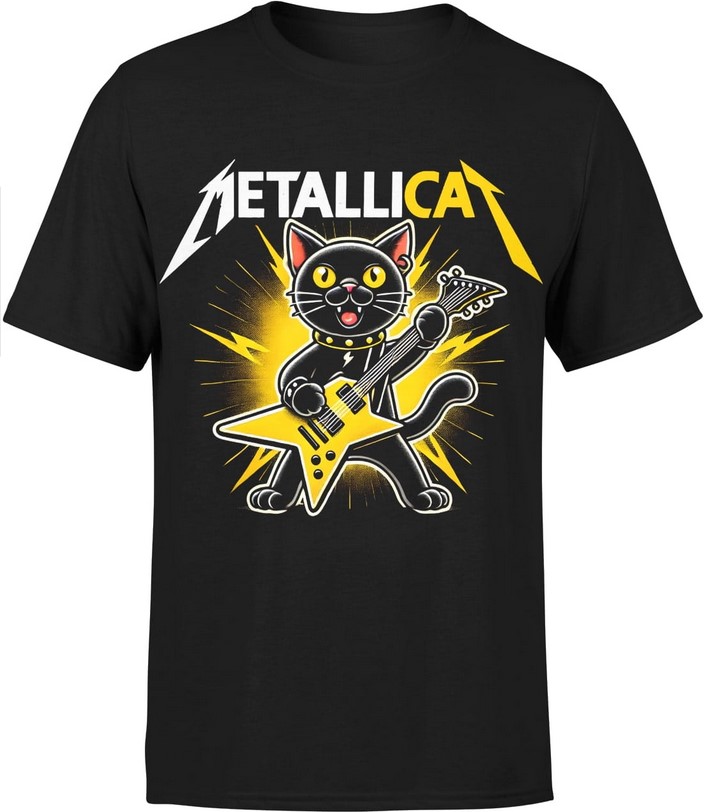 Koszulka męska Metallica Kot Z Kotem Metallicat