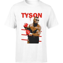  Koszulka męska Mike Tyson Boks Walka biała