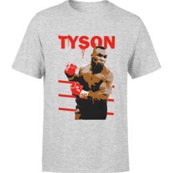  Koszulka męska Mike Tyson Boks Walka szara