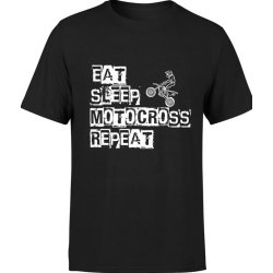  Koszulka męska Motocross Eat Sleep