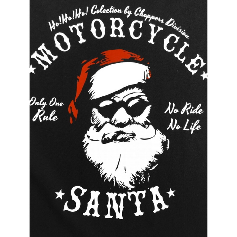 Koszulka męska Motorcycle Santa Bandit