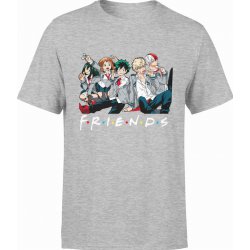  Koszulka męska My Hero Acedemia - Friends Akademia Bohaterów anime manga szara
