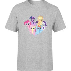  Koszulka męska My Little Pony Kucyki Pony szara