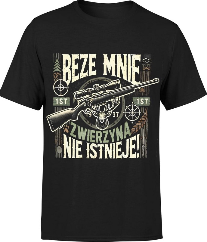 Koszulka męska Myśliwy dla myśliwego leśniczego na polowanie