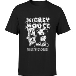  Koszulka męska Myszka Miki Vintage Steamboat Willie Mickey Mouse