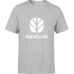  Koszulka męska New Holland rolnik traktor prezent dla rolnika szara