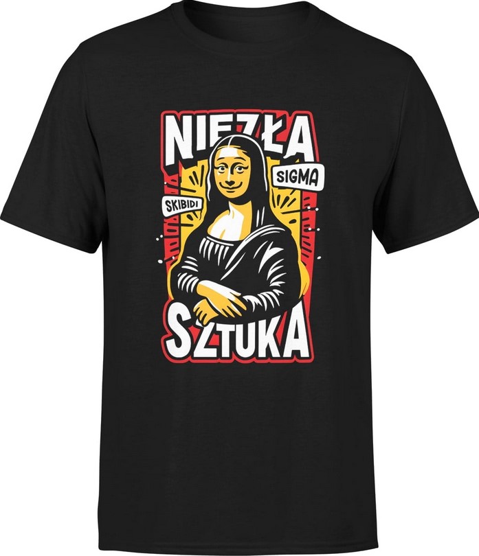 Koszulka męska Niezła Sztuka Leonardo Da Vinci Mona Lisa