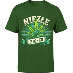  Koszulka męska Niezłe ziółko zielona