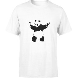  Koszulka męska Panda Banksy biała
