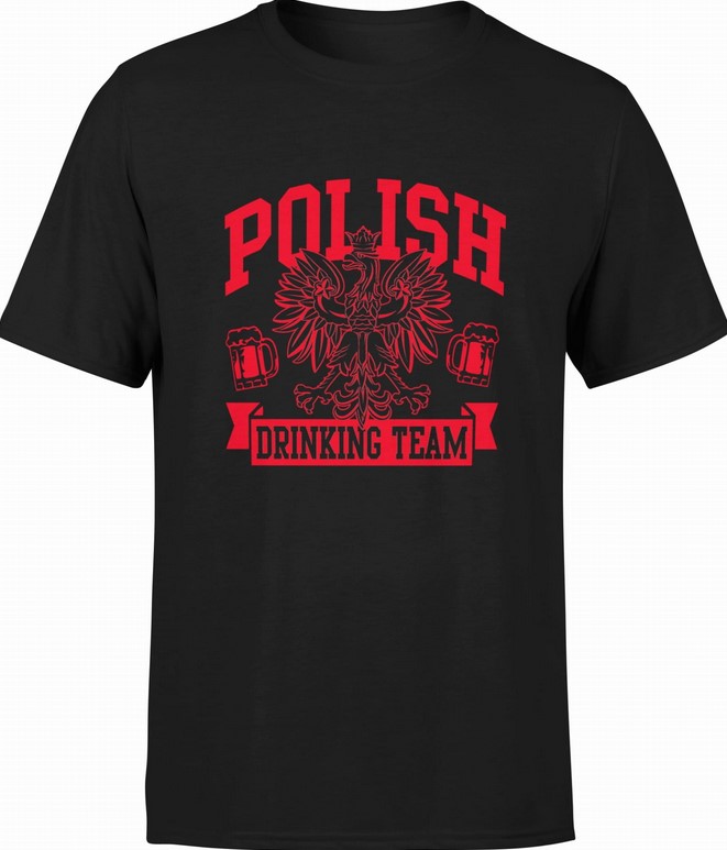 Koszulka męska Polish Drinking Team Piwo Piwosz