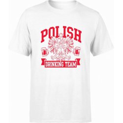  Koszulka męska Polish Drinking Team Piwo Piwosz biała