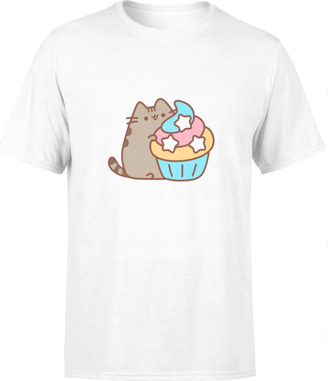 Koszulka męska Pusheen Kot biała