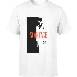  Koszulka męska Scarface Człowiek z blizną biała