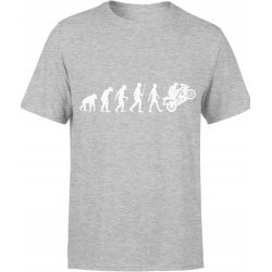  Koszulka męska Ścigacz Ewolucja szara