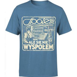  Koszulka męska Społem ale się nie wyspołem spoołem niebieska