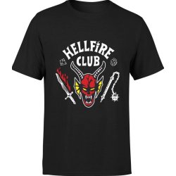  Koszulka męska Stranger Things Hellfire club 