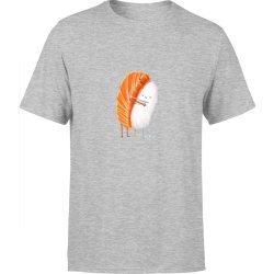  Koszulka męska Sushi dla kucharza sushi master szara