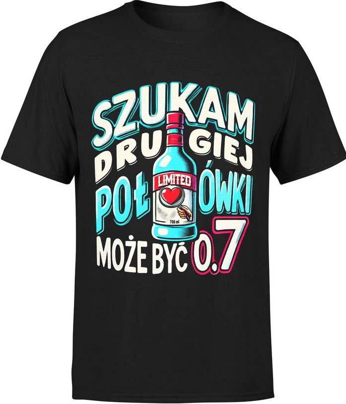 Koszulka męska Szukam drugiej połówki może być 0 7