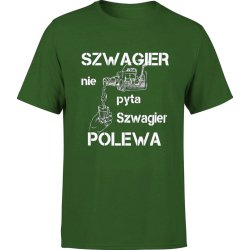  Koszulka męska Szwagier prezent dla szwagra zielona