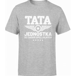  Koszulka męska Tata - jednostka do zadań specjalnych szara