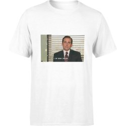  Koszulka męska The Office Michael Scott Biuro biała