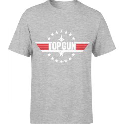  Koszulka męska Top Gun F16 szara