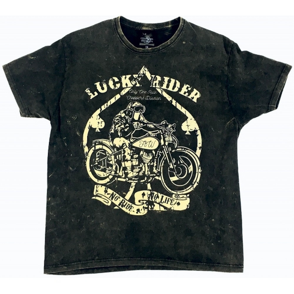 Koszulka męska trawiona Lucky Rider