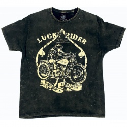  Koszulka męska trawiona Lucky Rider