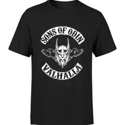  Koszulka męska Valhalla Wiking Wikingowie Vikings Sons of Odin