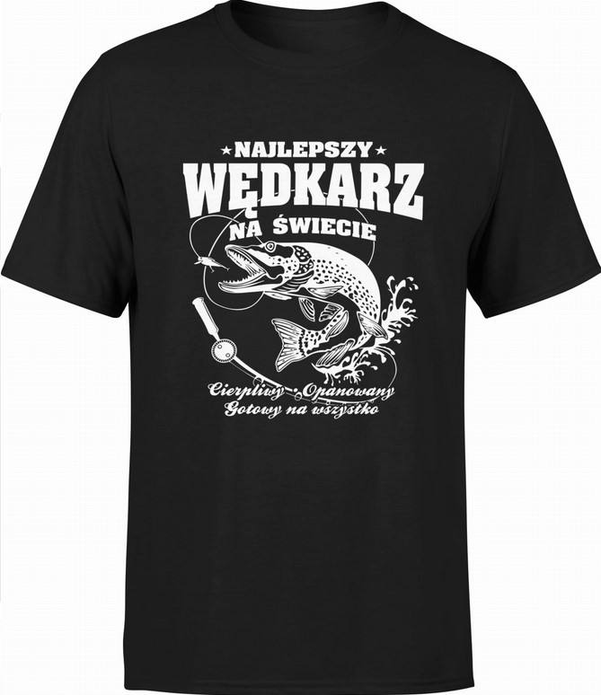 Koszulka męska Wędkarz prezent dla wędkarza
