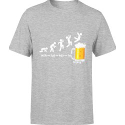  Koszulka męska Weekend - piwo prezent dla piwosza szara