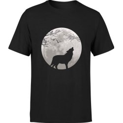  Koszulka męska Wilk Księżyc z wilkiem Wolf
