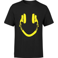  Koszulka męska Z słuchawkami Muzyczna Słuchawki
