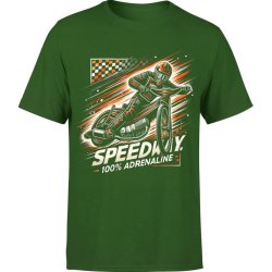  Koszulka męska Żużel Speedway Dla Fana Żużla zielona