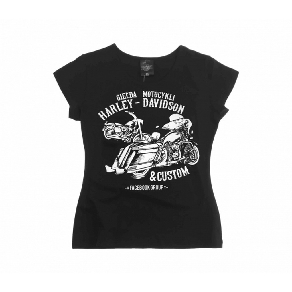 Koszulka T-shirt damski giełda motocykli Harley