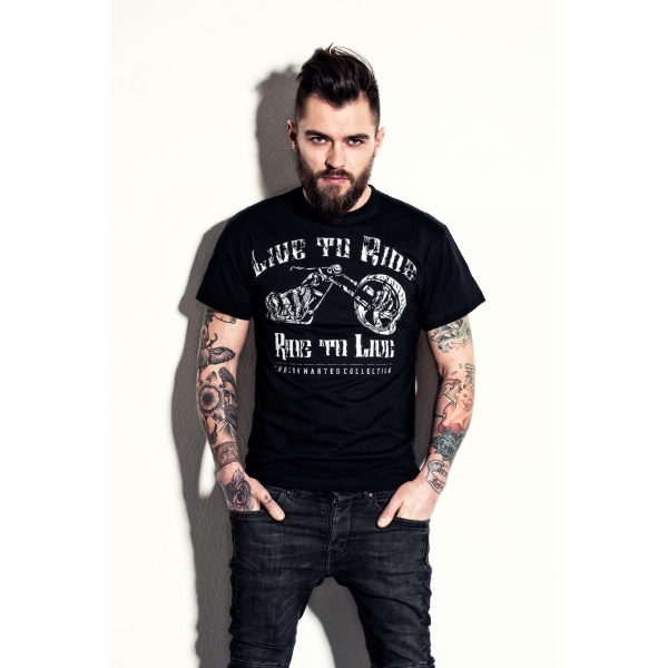 Koszulka T-Shirt LIVE TO RIDE MOTORCYCLE