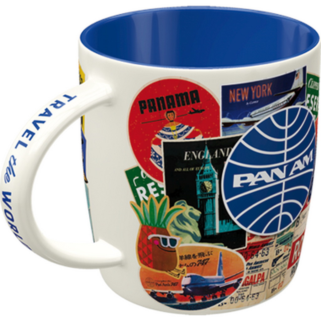 Kubek Pan Am Travel Collage