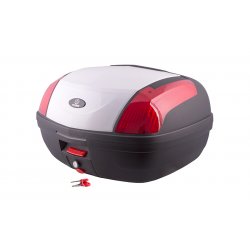  Kufer Moretti MR-889, 46 l., biały, czerwony odblask