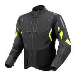  Kurtka Motocyklowa Tekstylna Turystyczna Rebelhorn Hiker 4 Dark Grey Black Fluo Yellow