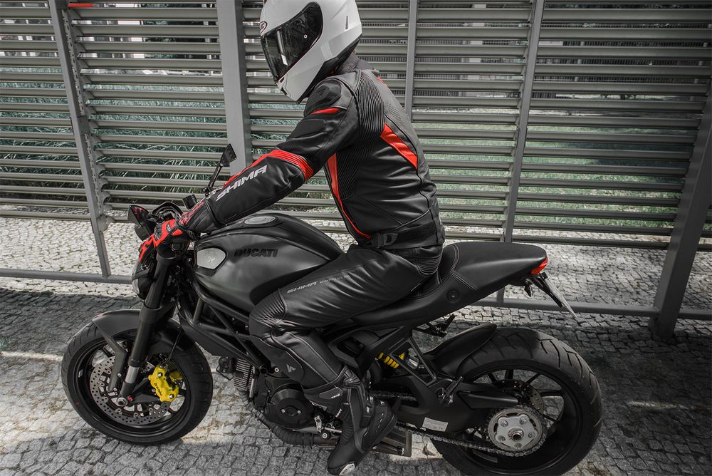 Kurtka motocyklowa Skórzana Shima Chase Black