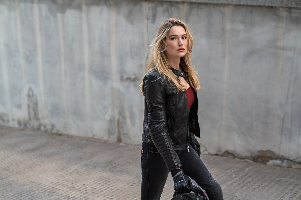 Kurtka motocyklowa skórzana Shima Winchester 2.0 Lady Black